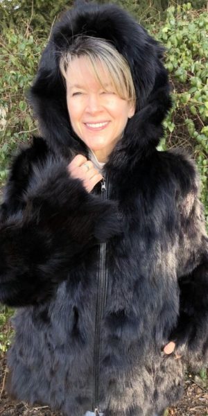 Black Fox Parka - Sizes Small to Large